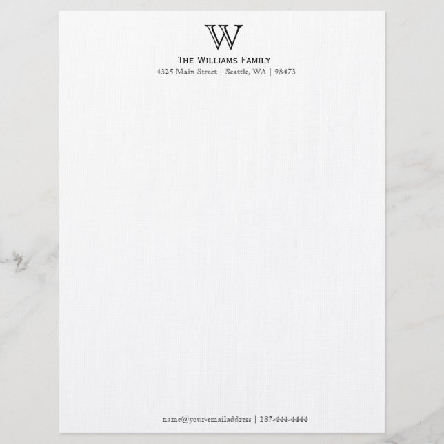 Beautiful, Simple Stationery (Front)