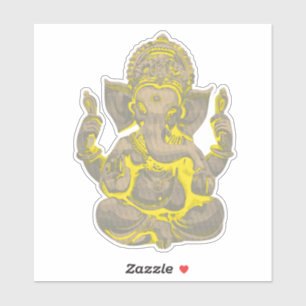 Beautiful Sitting Elephant God Ganesha Sticker