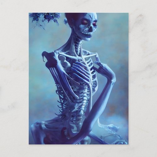 Beautiful Skeletal Bones Woman Postcard