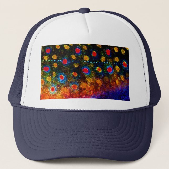 Beautiful Skin, Brook Trout Trucker Hat (Front)