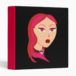 Beautiful Skull Girl Binder