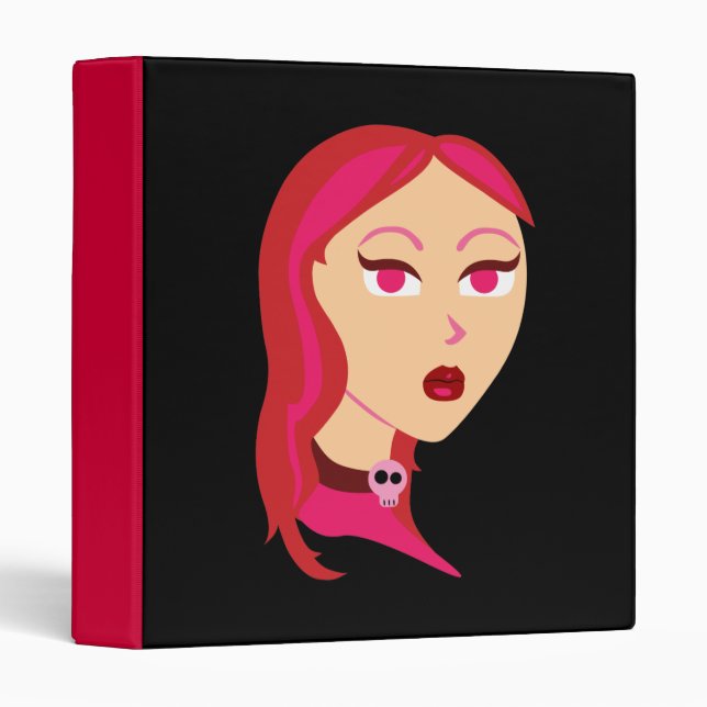 Beautiful Skull Girl Binder (Front/Spine)