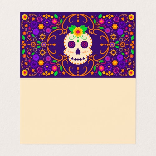 Beautiful Skull with Flowers D&#237;a de los Muertos