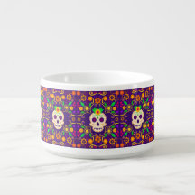 Beautiful Skull with Flowers Día de los Muertos