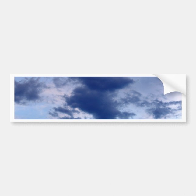 beautiful sky  and  cloud bumper sticker (Front)
