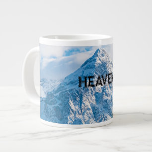 Beautiful Sky Blue Color Image Text Specialty Mug