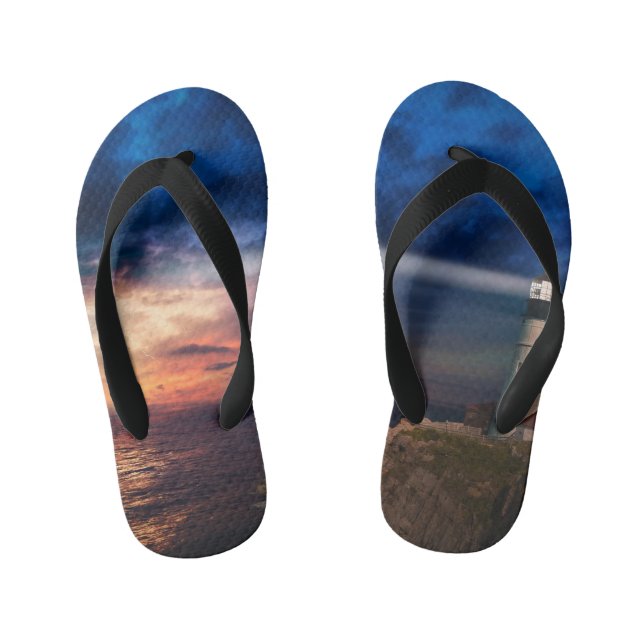 beautiful sky kid's flip flops (Footbed)