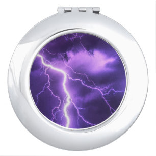 beautiful sky, thunder compact mirror