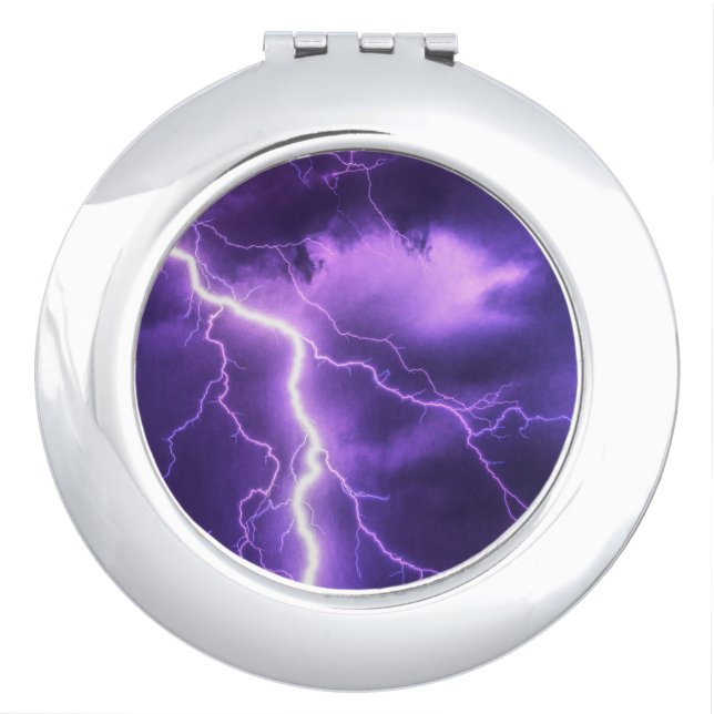 beautiful sky, thunder compact mirror (Front)