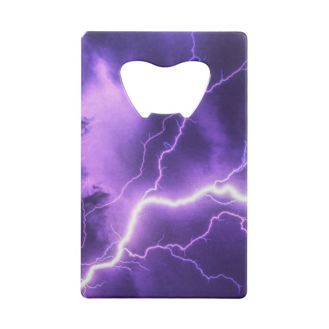 beautiful sky, thunder credit card bottle opener (Front)