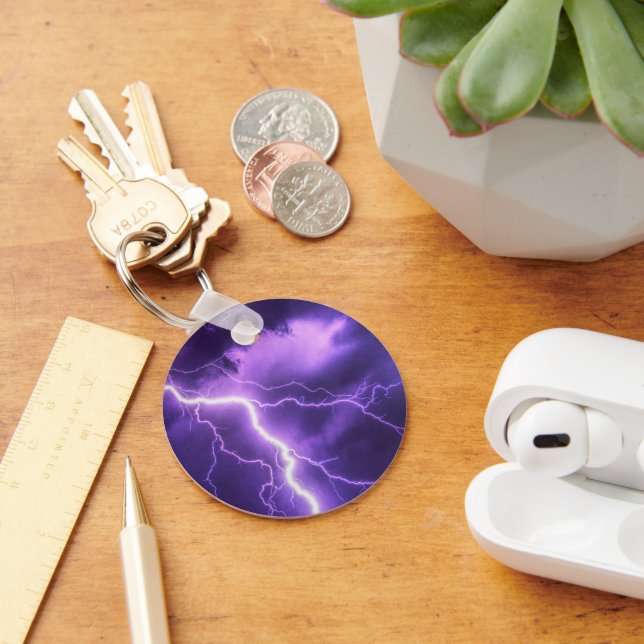 beautiful sky, thunder keychain (Desk)