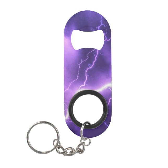 beautiful sky, thunder keychain bottle opener (Front)