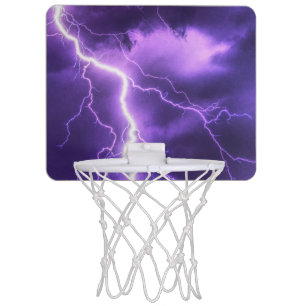 beautiful sky, thunder mini basketball hoop