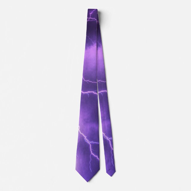 beautiful sky, thunder neck tie (Front)
