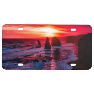 Beautiful Sky Waves Australia License Plate
