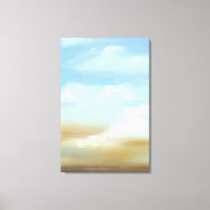 Beautiful Skyscape with Fluffy Clouds Canvas Print