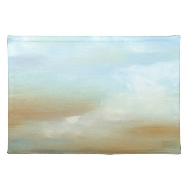 Beautiful Skyscape with Fluffy Clouds Cloth Placemat (Front)