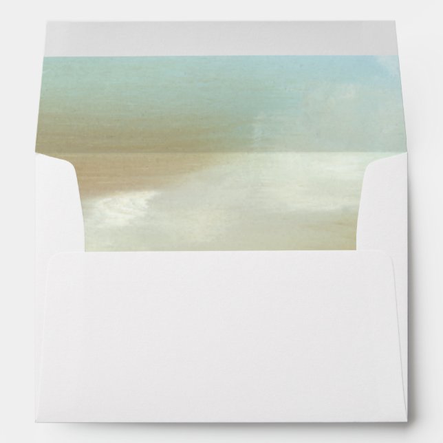 Beautiful Skyscape with Fluffy Clouds Envelope (Back (Bottom))