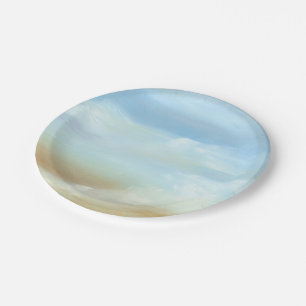 Beautiful Skyscape with Fluffy Clouds Paper Plates