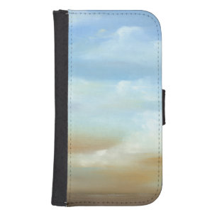 Beautiful Skyscape with Fluffy Clouds Wallet Phone Case For Samsung Galaxy S4