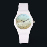 Beautiful Skyscape with Fluffy Clouds Watch<br><div class="desc">Doesn’t this skyscape just make you want to go outside and look up? Fluffy clouds float across a beautiful blue skyscape,  making it feel as if you are looking out of a plane window. Purchase a copy today!</div>