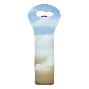 Beautiful Skyscape with Fluffy Clouds Wine Bag