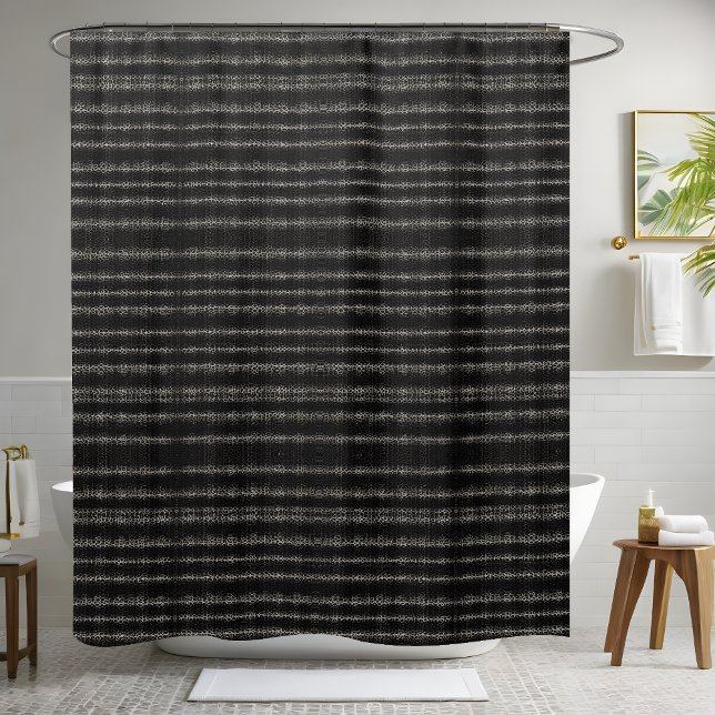 Beautiful Sleek Black Shower Curtain Style 2 (Creator Uploaded)