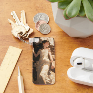 Beautiful Sleeping Bride Anime Keychain