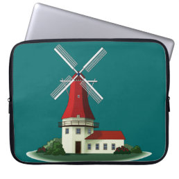 Beautiful Smock Windmill Laptop Sleeve