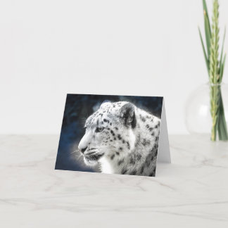 Beautiful Snow Leopard Note Card