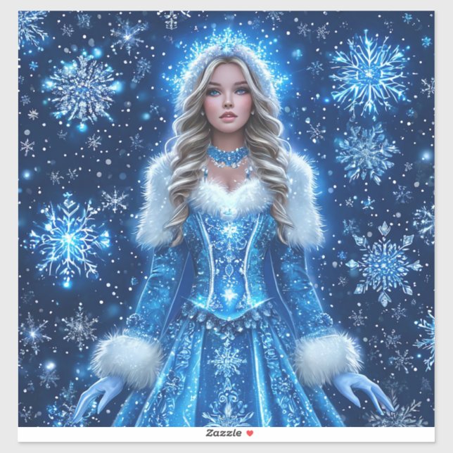 Beautiful Snow Maiden Sticker (Sheet)