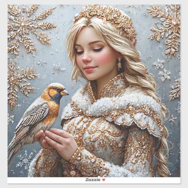 Beautiful Snow Maiden Sticker (Sheet)