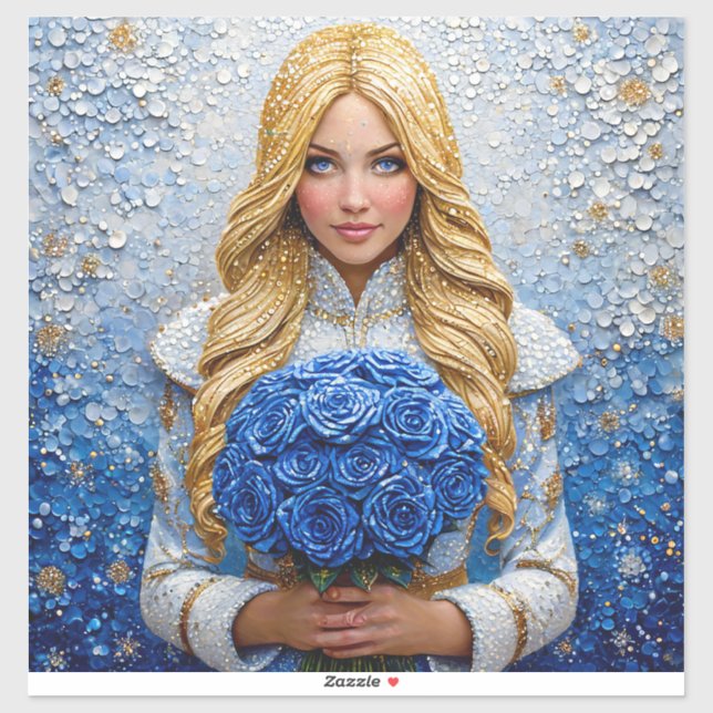 Beautiful Snow Maiden Sticker (Sheet)