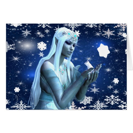 Beautiful Snow Queen Cards (Front Horizontal)