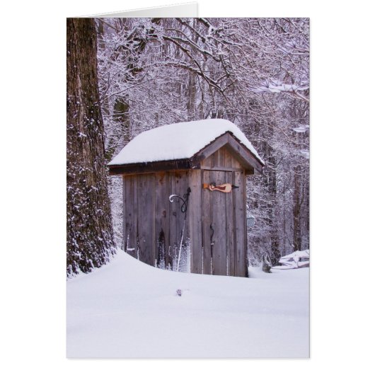 Beautiful Snow Scene Photo (Front)