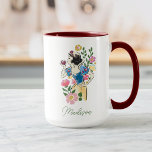 Beautiful Snow White Floral | Add Your Name Coffee Mug at Zazzle
