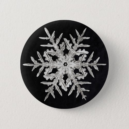 Beautiful snowflake design 美しい雪の結晶デザイン 缶バッジ button