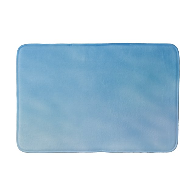 Beautiful Soft Blue Sky with Dreamy Clouds Bathroom Mat (Front)