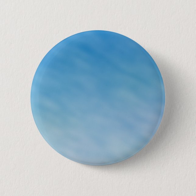 Beautiful Soft Blue Sky with Dreamy Clouds Pinback Button (Front)