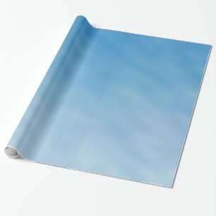 Beautiful Soft Blue Sky with Dreamy Clouds Wrapping Paper