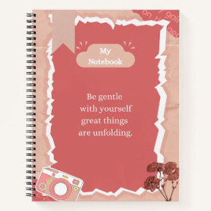 Beautiful soft notebook journal for girls   pretty