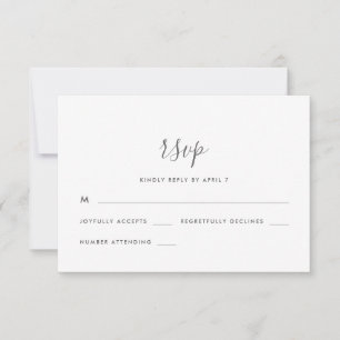 Beautiful Soft Purple Wedding Rsvp Card
