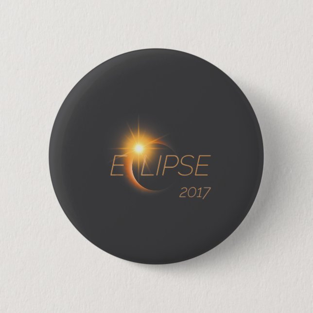 Beautiful Solar Eclipse 2017 Graphic  Button (Front)