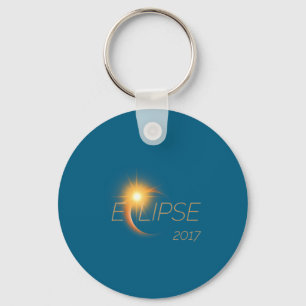 Beautiful Solar Eclipse 2017 Graphic Keychain