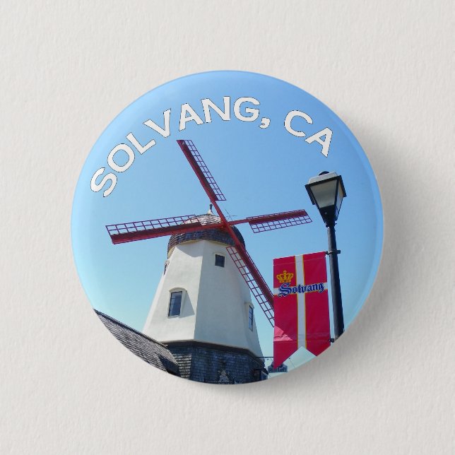 Beautiful Solvang Button! Pinback Button (Front)