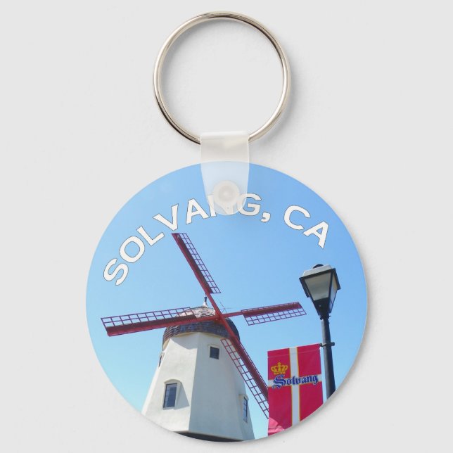 Beautiful Solvang Keychain! Keychain (Front)