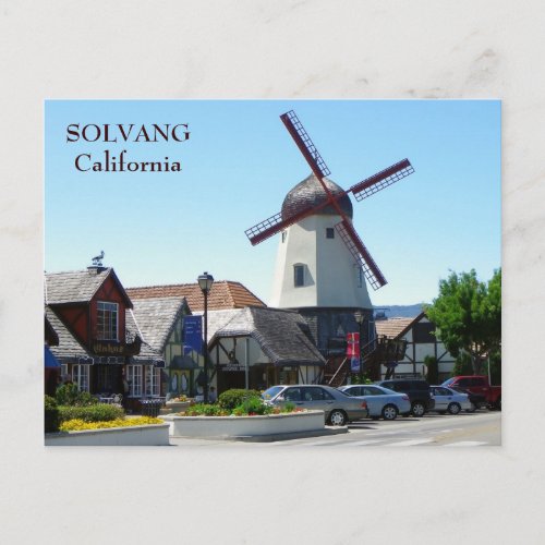 Beautiful Solvang Postcard Postcard