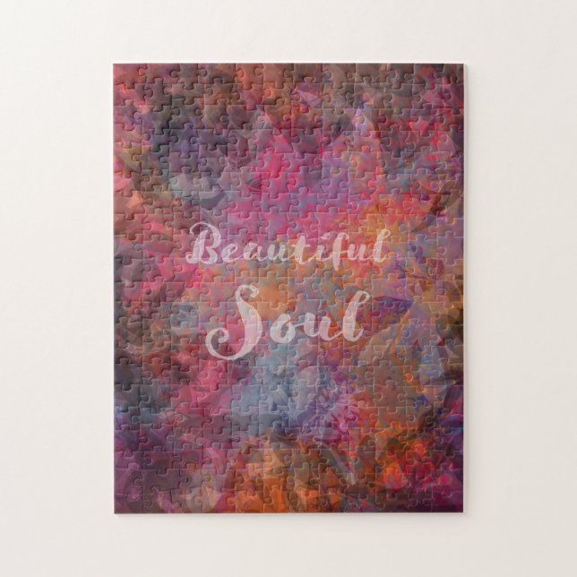 Beautiful Soul abstract leaf design puzzle (Vertical)