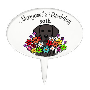 Beautiful Soul Black Labrador Birthday Cake Topper