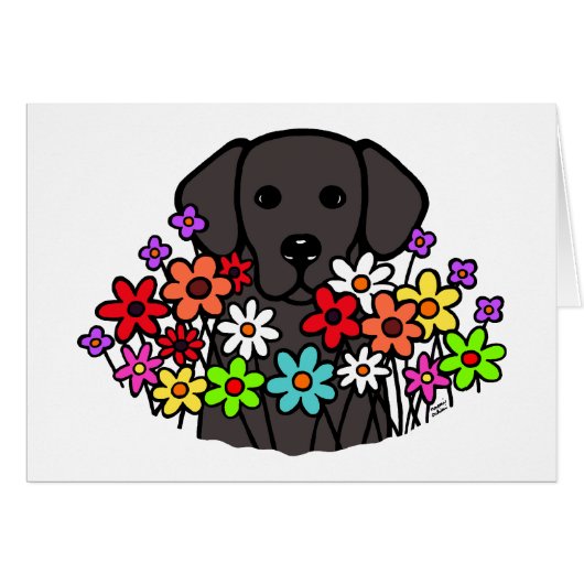 Beautiful Soul Black Labrador Illustration (Front Horizontal)